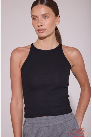 Женская хлопковая майка в "рубчик" Luna L037r  Vanda